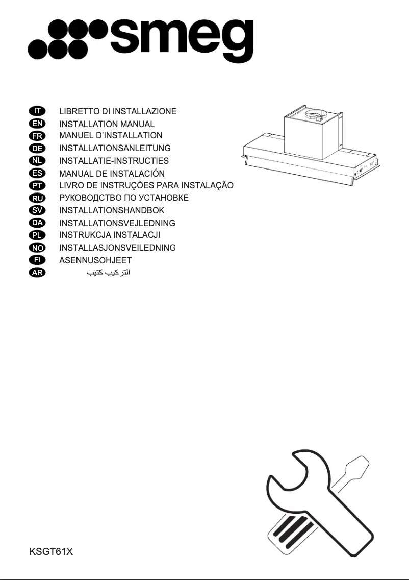 Page 1 de la notice Manuel utilisateur Smeg KSGT61X