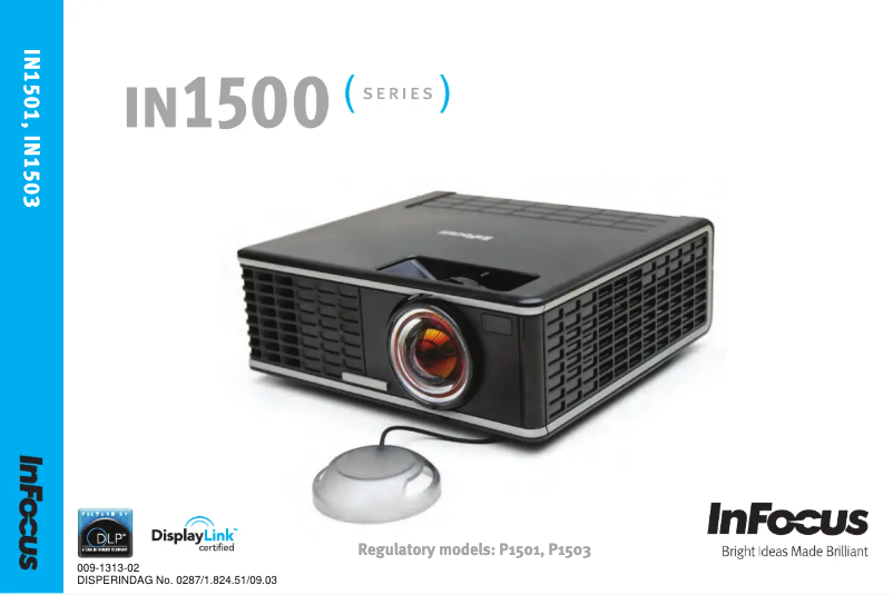 Image de la première page du manuel de l'appareil IN1503