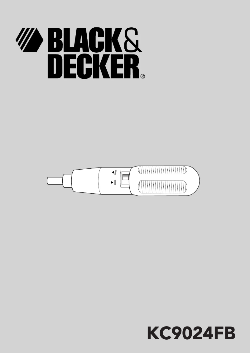 Page 1 de la notice Manuel utilisateur Black & Decker KC9024FB