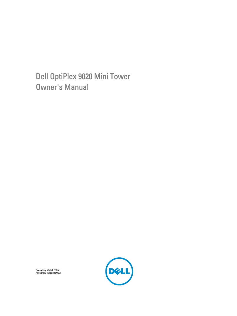 Page 1 de la notice Manuel utilisateur Dell OptiPlex 9020 Mini Tower