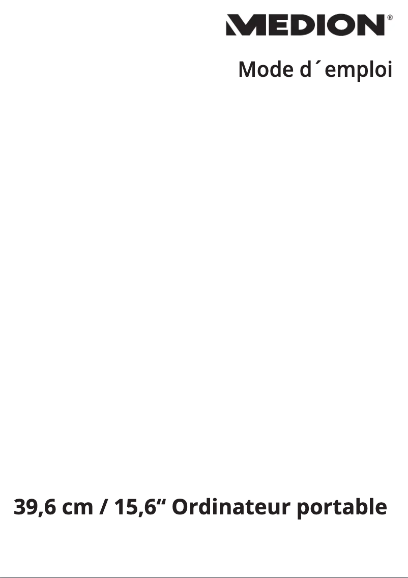 Page n°1 - Manuel utilisateur Medion Akoya E6433