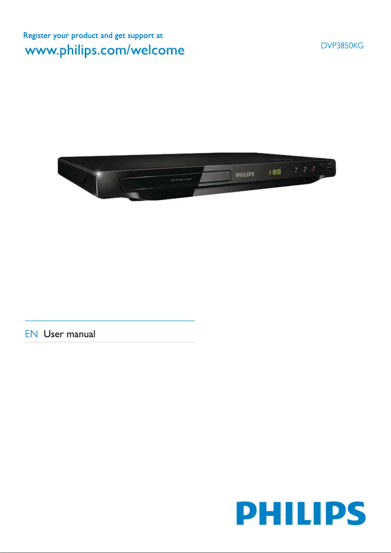 Imagen de la primera página del manual del dispositivo DVP3850KGX