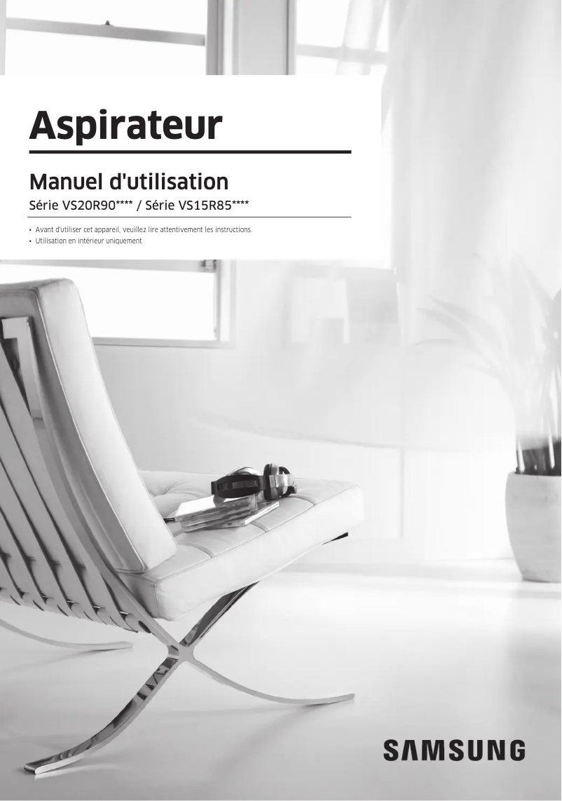 Page 1 de la notice Manuel utilisateur Samsung VS20R9048S3