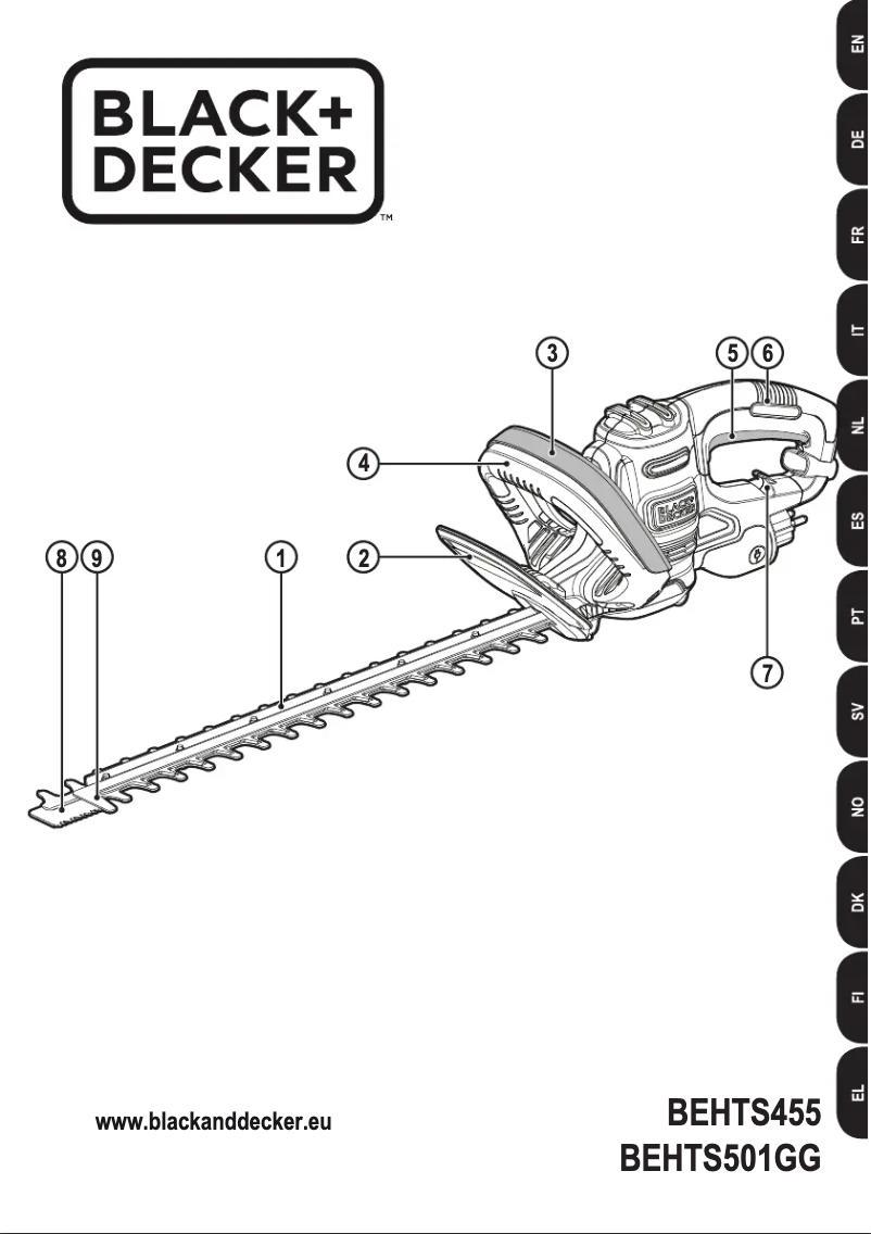 Page n°1 - Manuel utilisateur Black & Decker BEHTS455