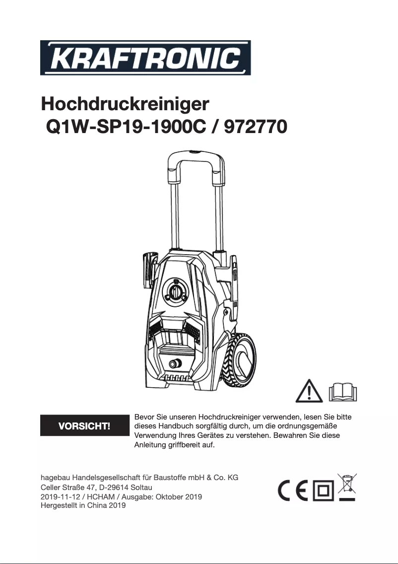 Image de la première page du manuel de l'appareil KT-HDR 130