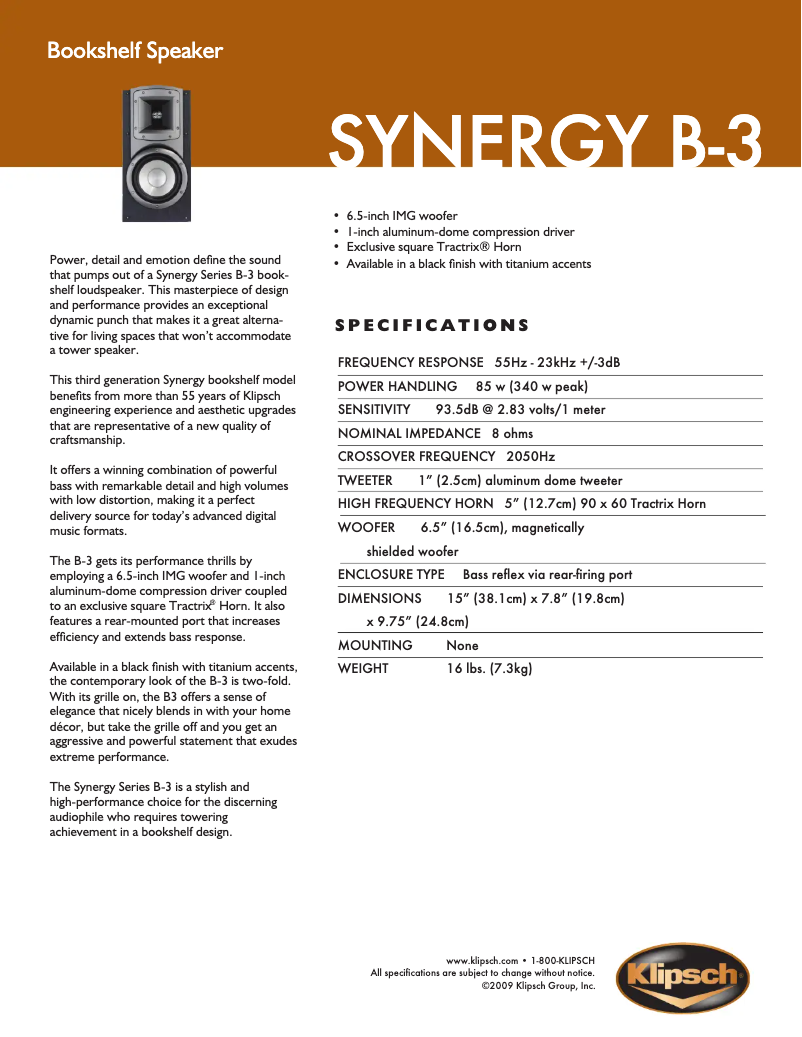 Image de la première page du manuel de l'appareil B-3