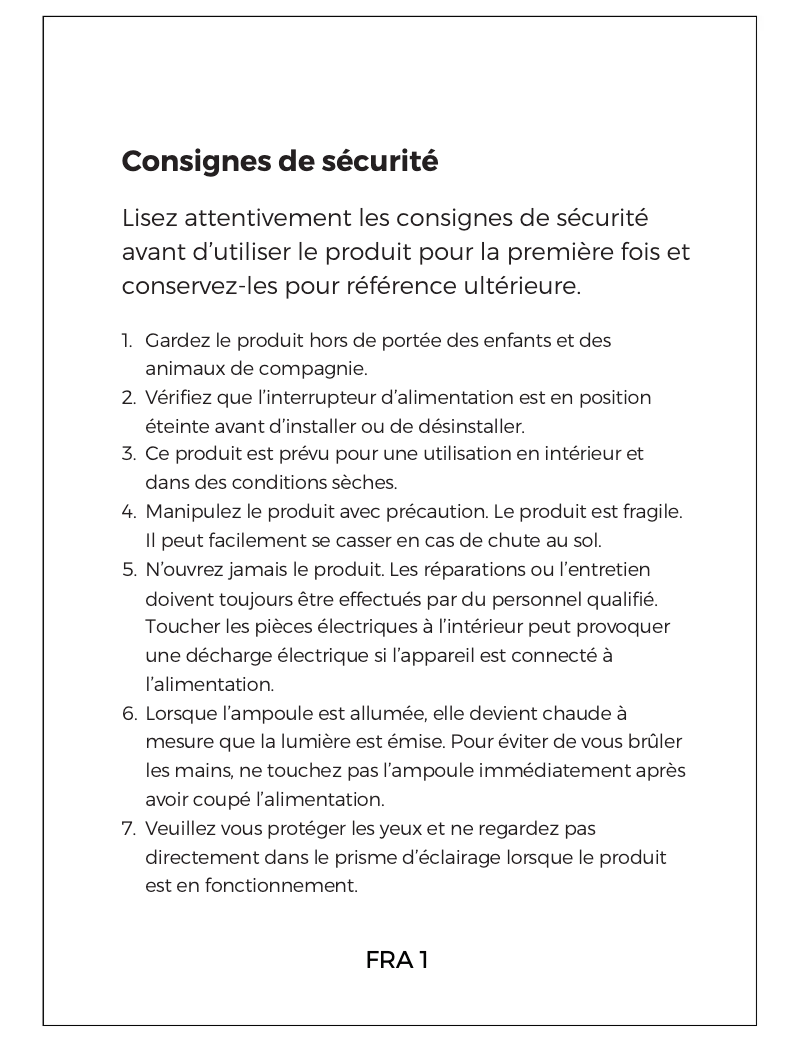 Page 1 de la notice Manuel utilisateur Denver LBP-317