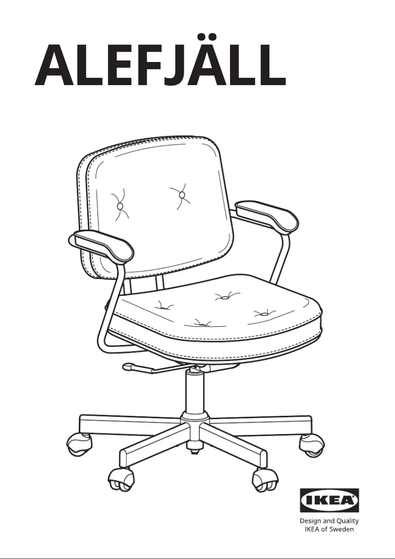 Page 1 de la notice Manuel utilisateur Ikea ALEFJÄLL 503.086.86