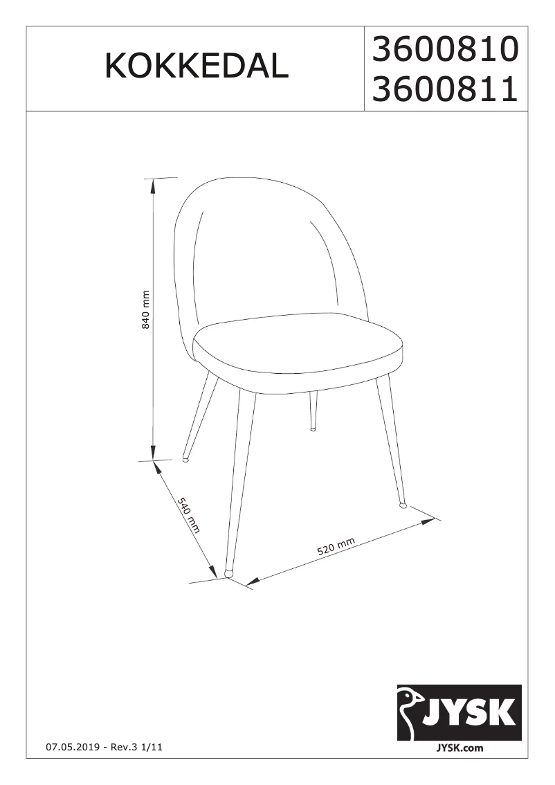 Image de la première page du manuel de l'appareil Kokkedal