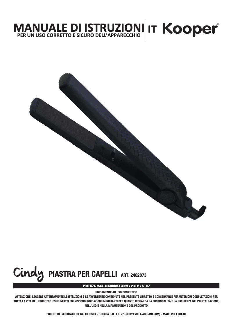 Imagen de la primera página del manual del dispositivo 2402873