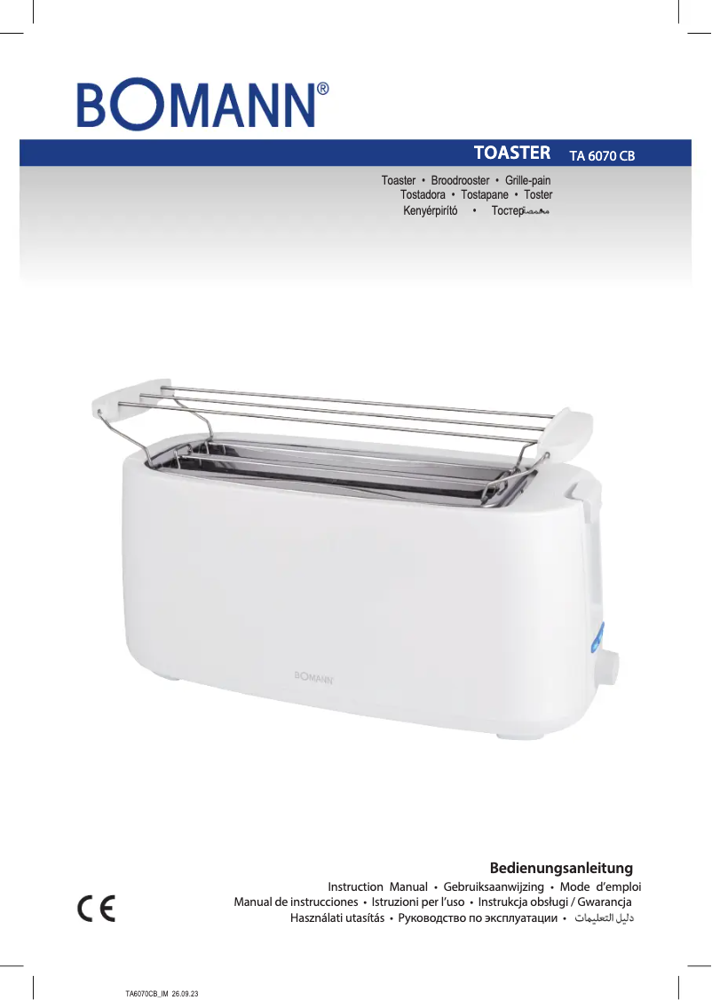 Image de la première page du manuel de l'appareil TA 6070 CB