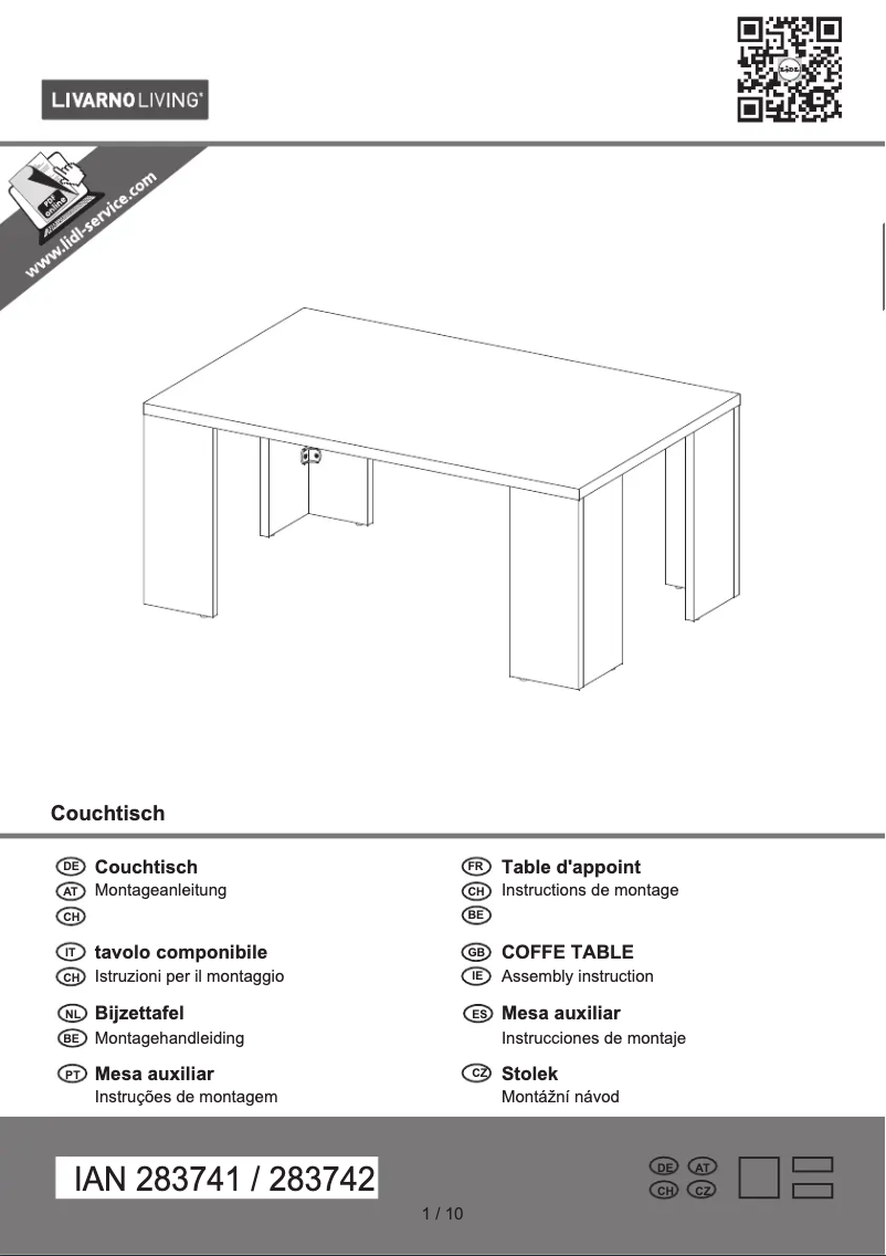 Page n°1 - Manuel utilisateur Livarno Lux IAN 283741