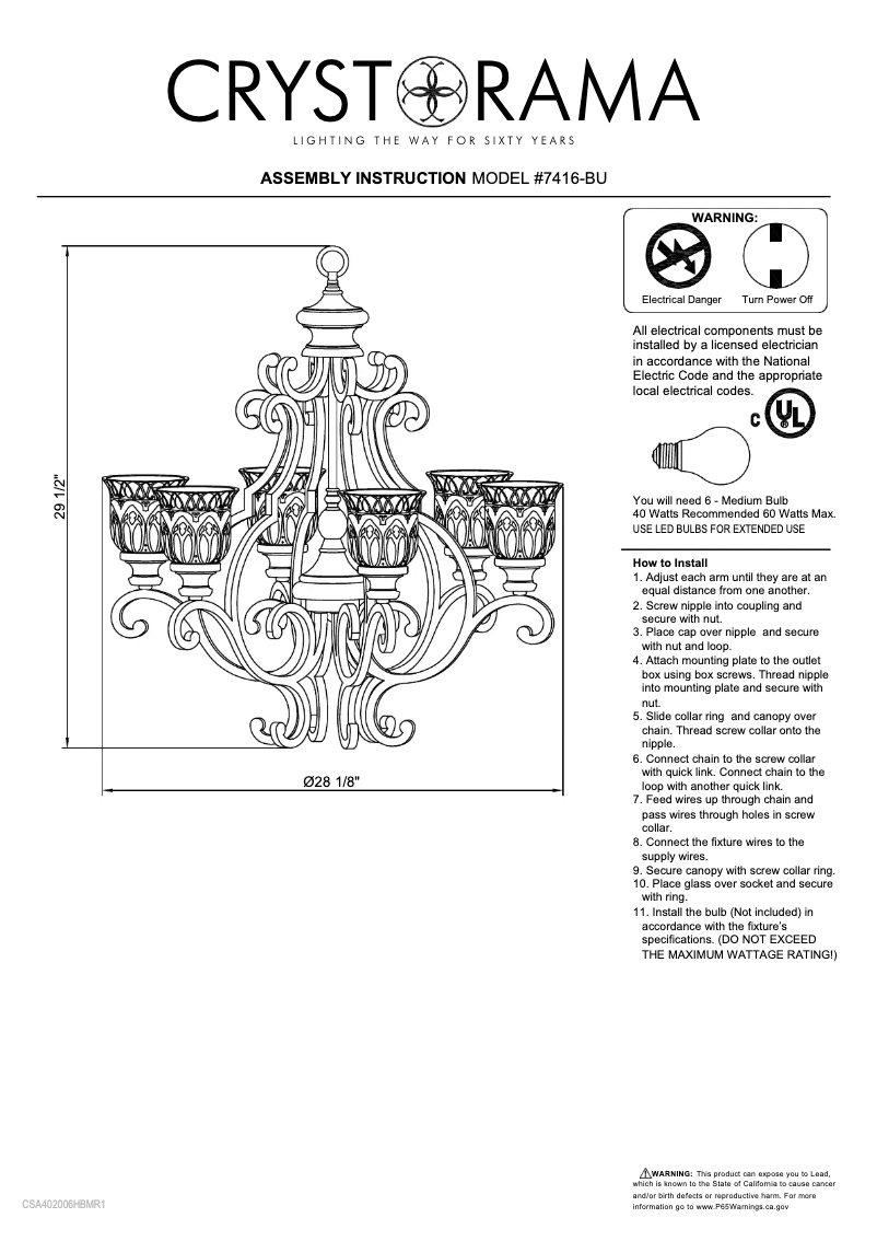 Image de la première page du manuel de l'appareil Norwalk 7416-BU