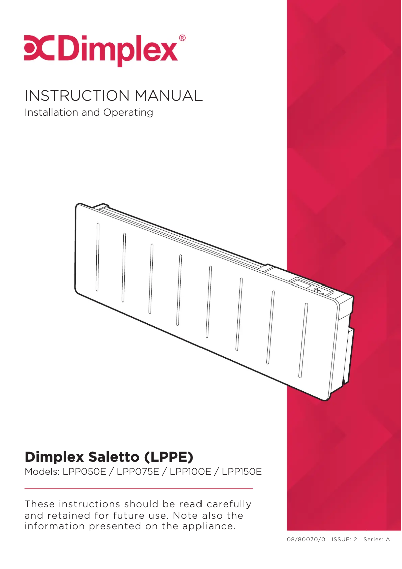 Image de la première page du manuel de l'appareil LPP075E