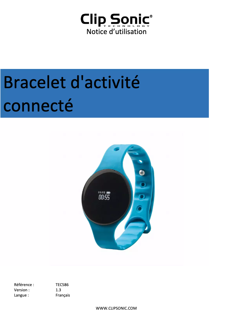 Image de la première page du manuel de l'appareil TEC586