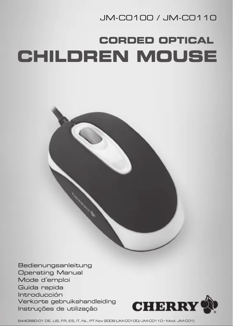 Page 1 de la notice Manuel utilisateur Cherry JM-C0110