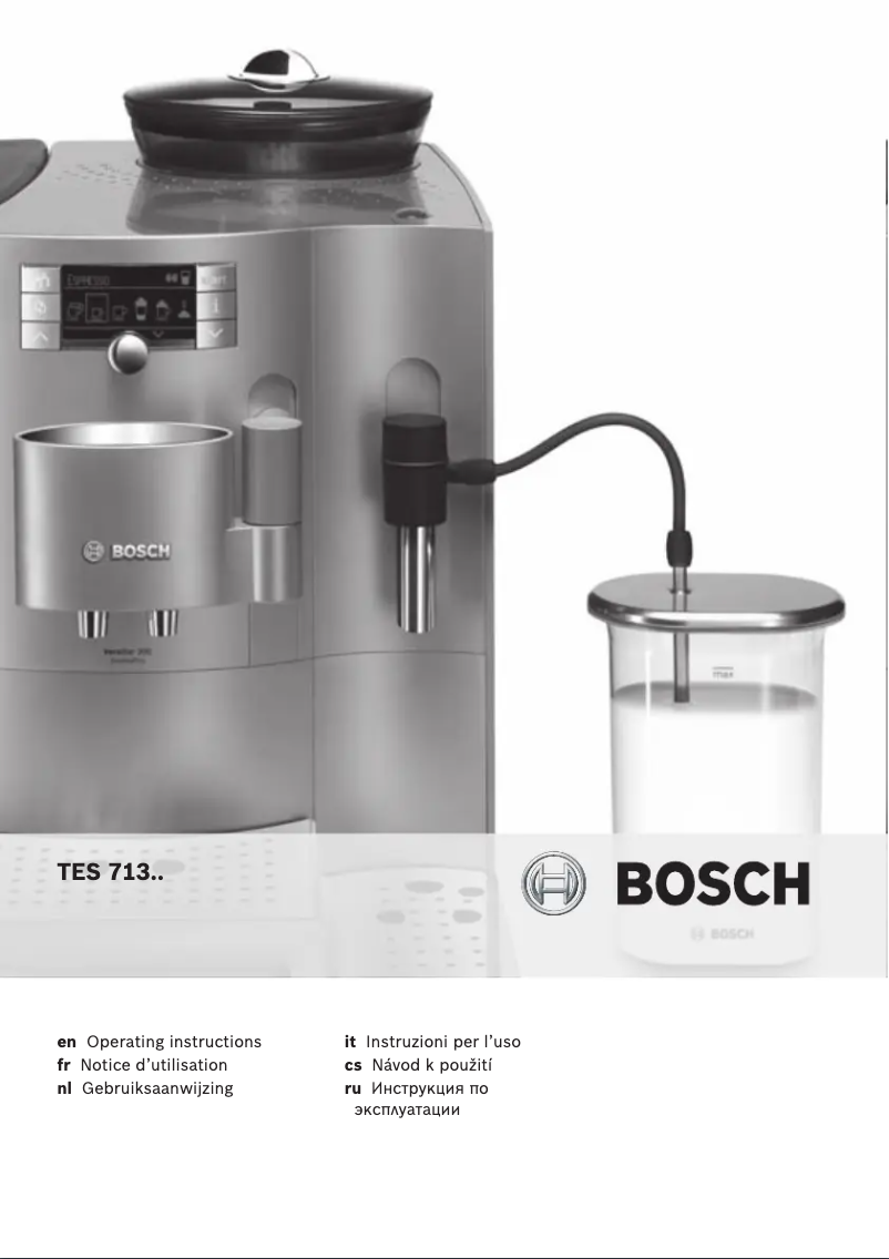 Page n°1 - Manuel utilisateur Bosch VeroBar AromaPro 300 TES71321RW