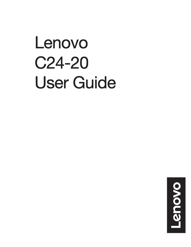 Page 1 de la notice Manuel utilisateur Lenovo C24-20