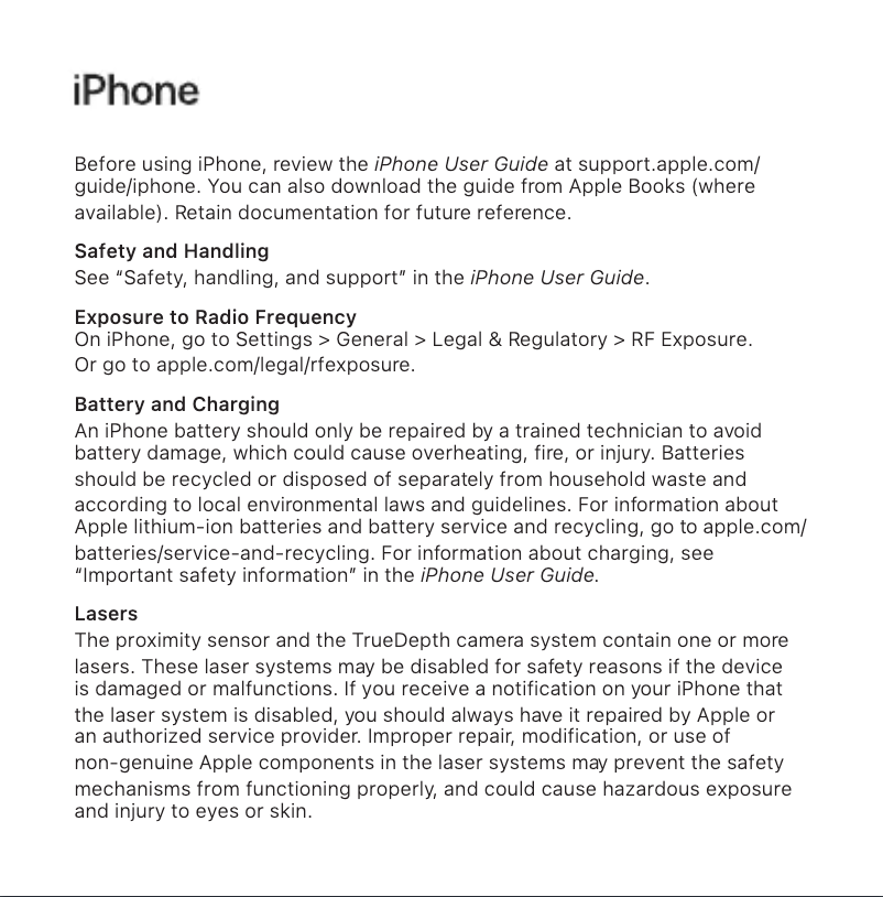 Image de la première page du manuel de l'appareil iPhone 14 Plus