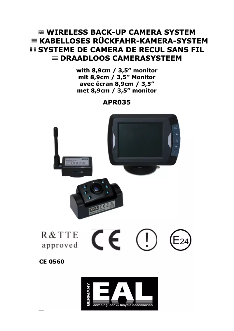 Page 1 de la notice Manuel utilisateur EAL APR035