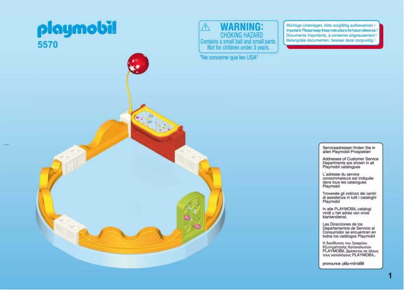 Page n°1 - Manuel utilisateur Playmobil City Life Playgroup 5570