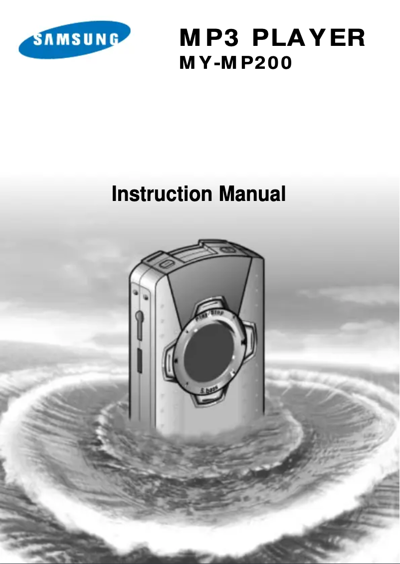 Page 1 de la notice Manuel utilisateur Samsung MY-MP200