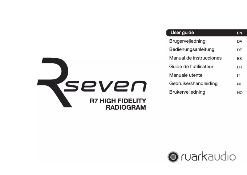 Página 1 del manual Manual de usuario Ruark Audio Rseven