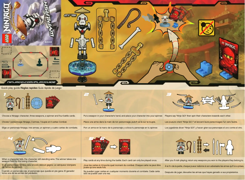 Page 1 de la notice Manuel utilisateur Lego NINJAGO 2175