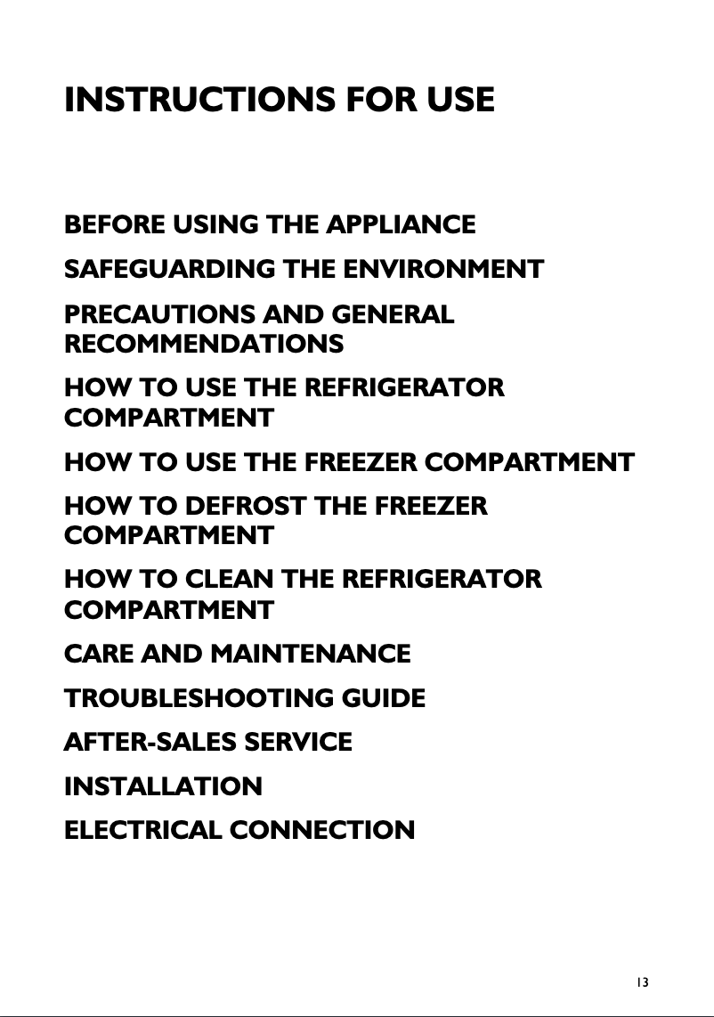 Page 1 de la notice Manuel utilisateur Smeg CR324A7