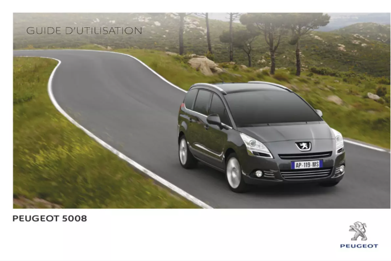 Image de la première page du manuel de l'appareil 5008 (2013)