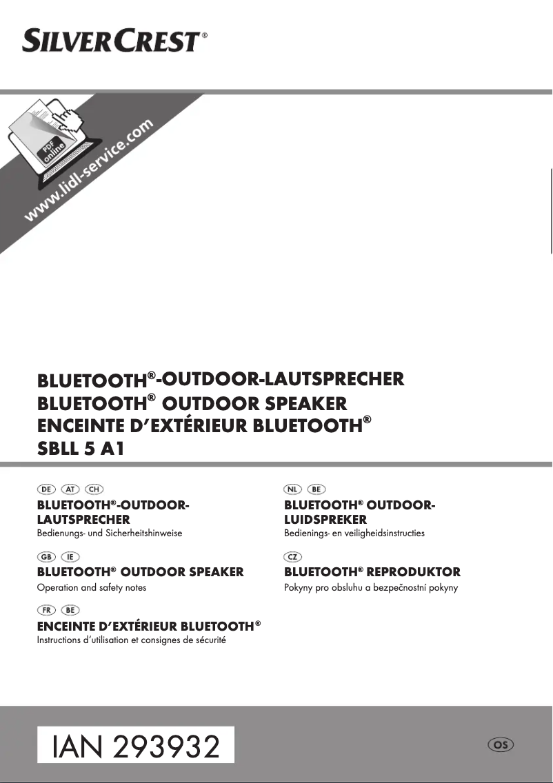 Image de la première page du manuel de l'appareil SBLL 5 A1