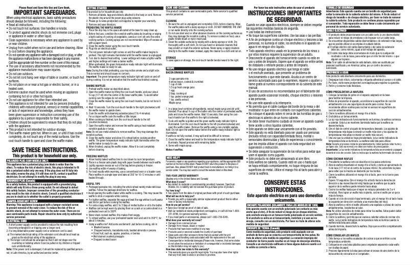 Page n°1 - Manuel utilisateur Black & Decker WM1000B