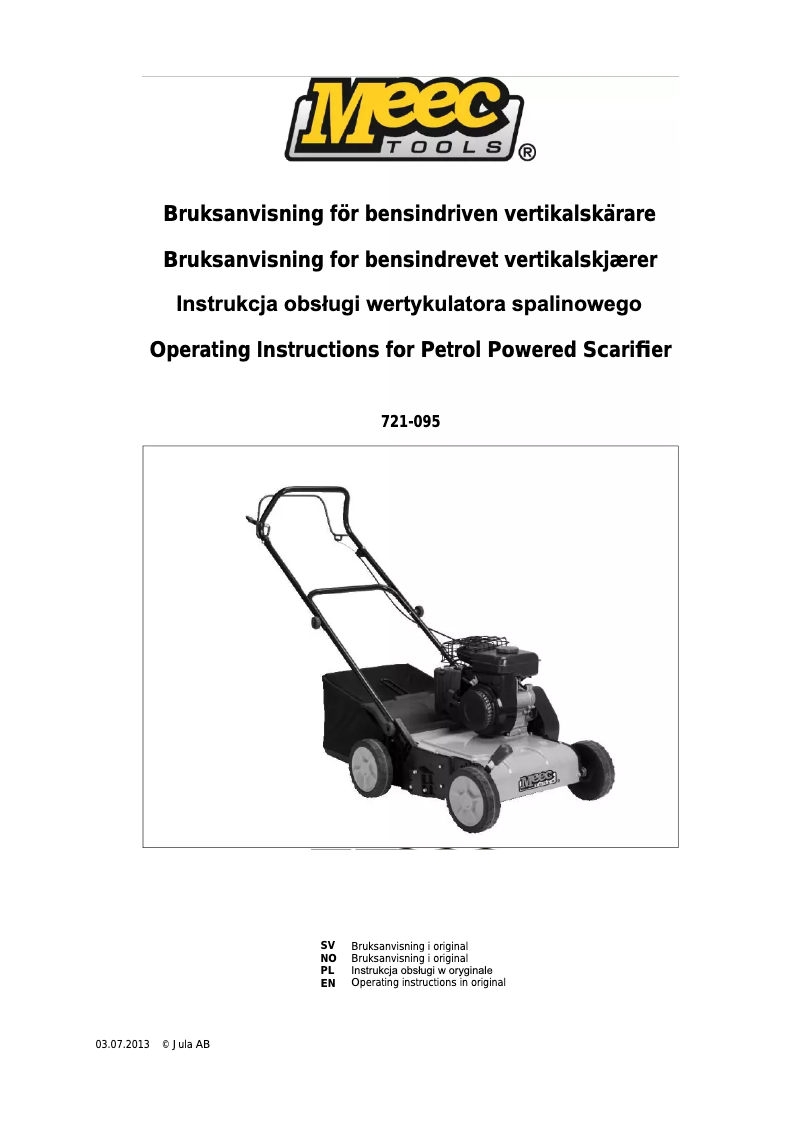 Página 1 del manual Manual de usuario Meec Tools 721-095