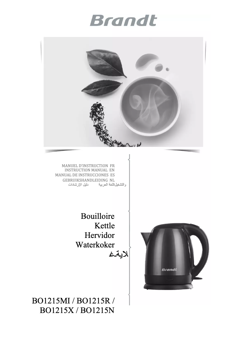 Page 1 of the manual User Manual Brandt BO1215X