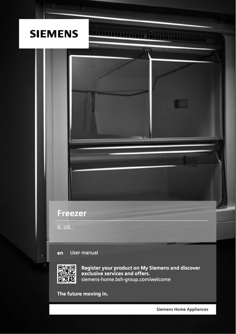 Page 1 de la notice Manuel utilisateur Siemens GU15DAFF0G