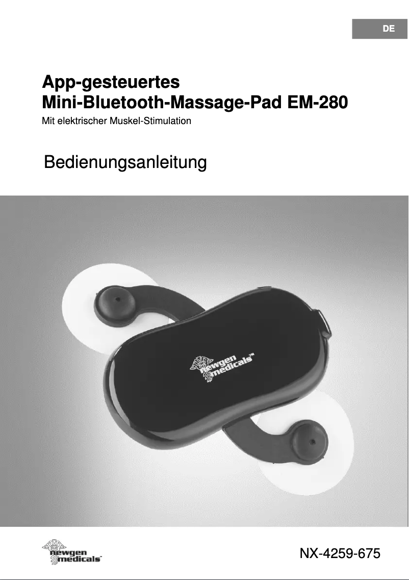 Page 1 de la notice Manuel utilisateur Newgen Medicals EM-280