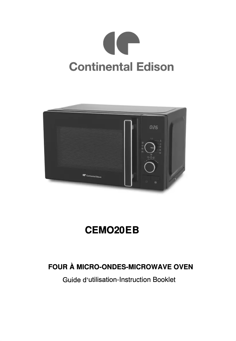 Image de la première page du manuel de l'appareil CEMO20EB