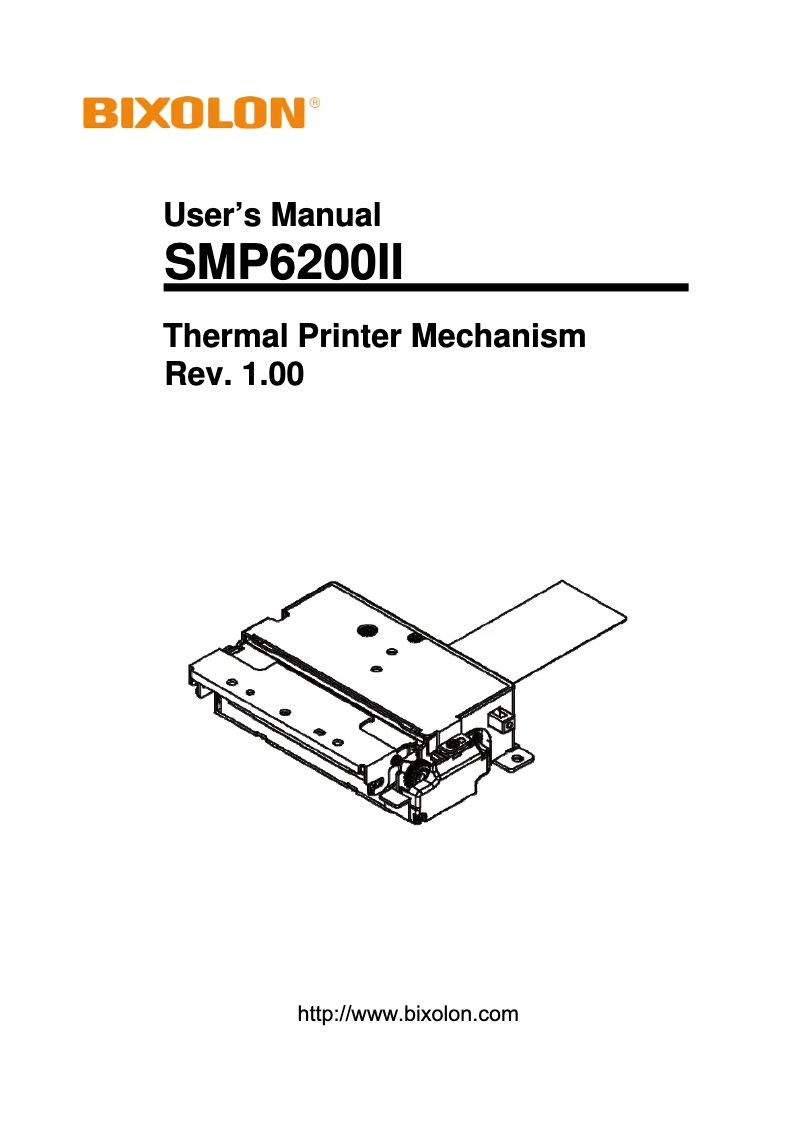 Image de la première page du manuel de l'appareil SMP6200II
