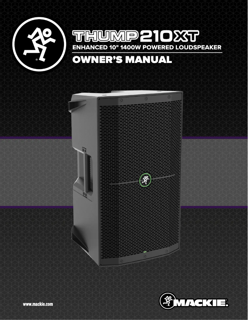 Page 1 de la notice Manuel utilisateur Mackie Thump210XT