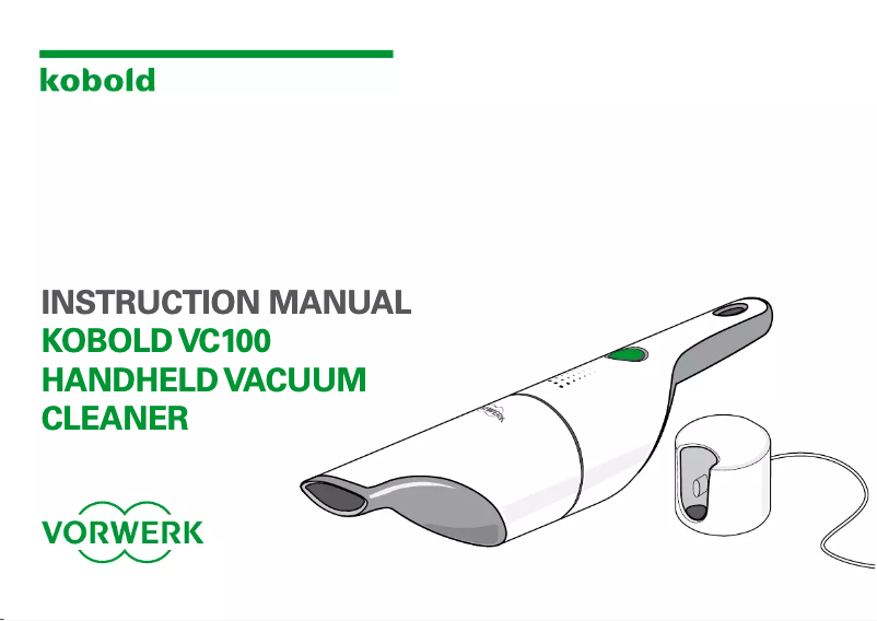 Image de la première page du manuel de l'appareil VC100