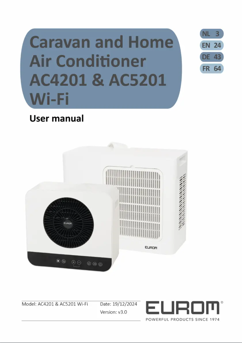 Página 1 del manual Manual de usuario Eurom AC3501 Wifi