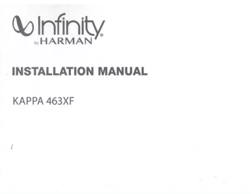 Page 1 de la notice Manuel utilisateur Infinity Kappa 463XF