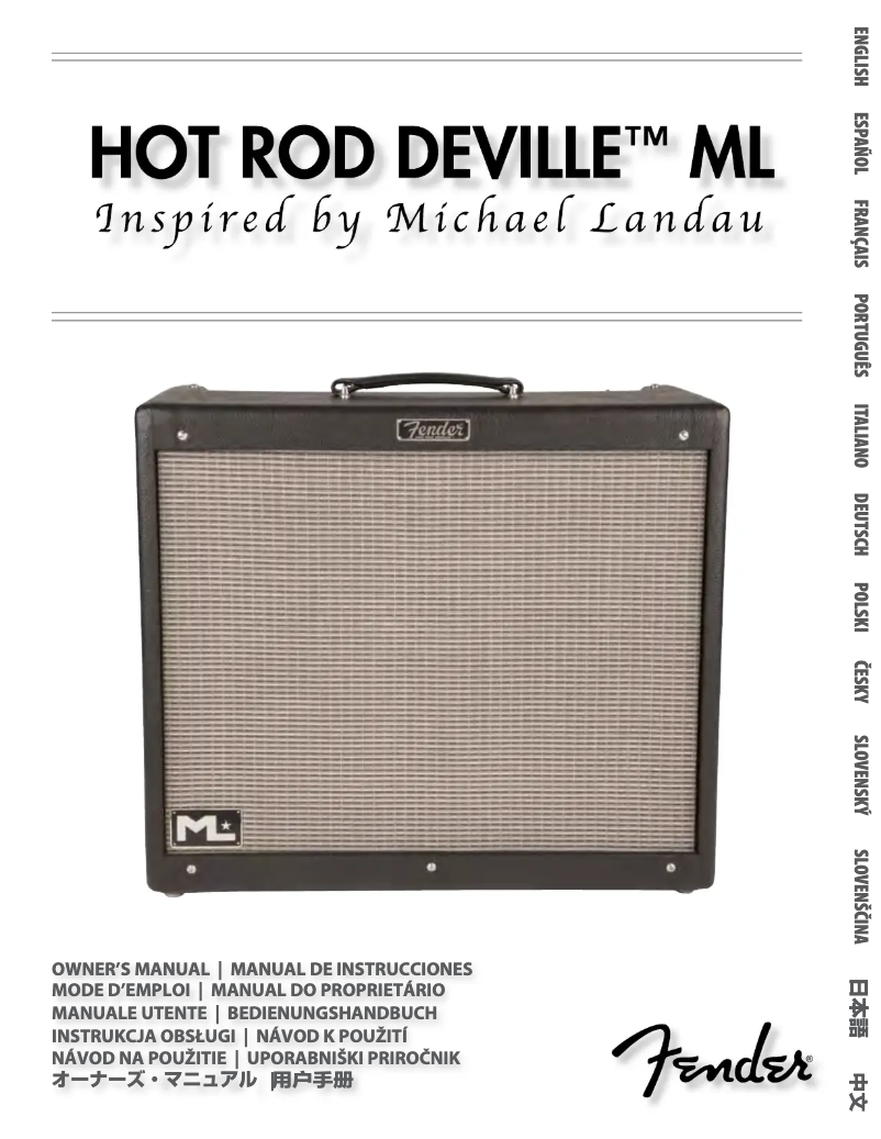 Page 1 de la notice Manuel utilisateur Fender Hot Rod Deville ML 212