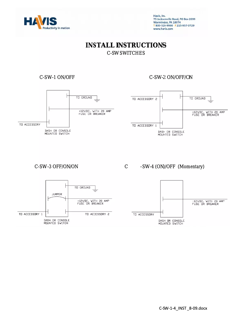 Image de la première page du manuel de l'appareil C-SW-3