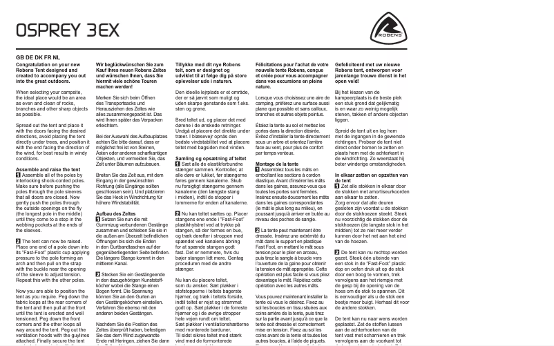 Página 1 del manual Manual de usuario Robens Osprey 3EX