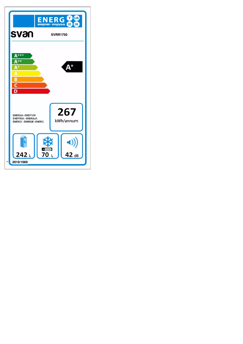 Page 1 de la notice Manuel utilisateur SVAN SVRR1750