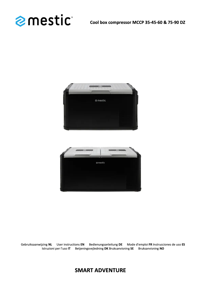 Page 1 de la notice Manuel utilisateur Mestic MCCP-75