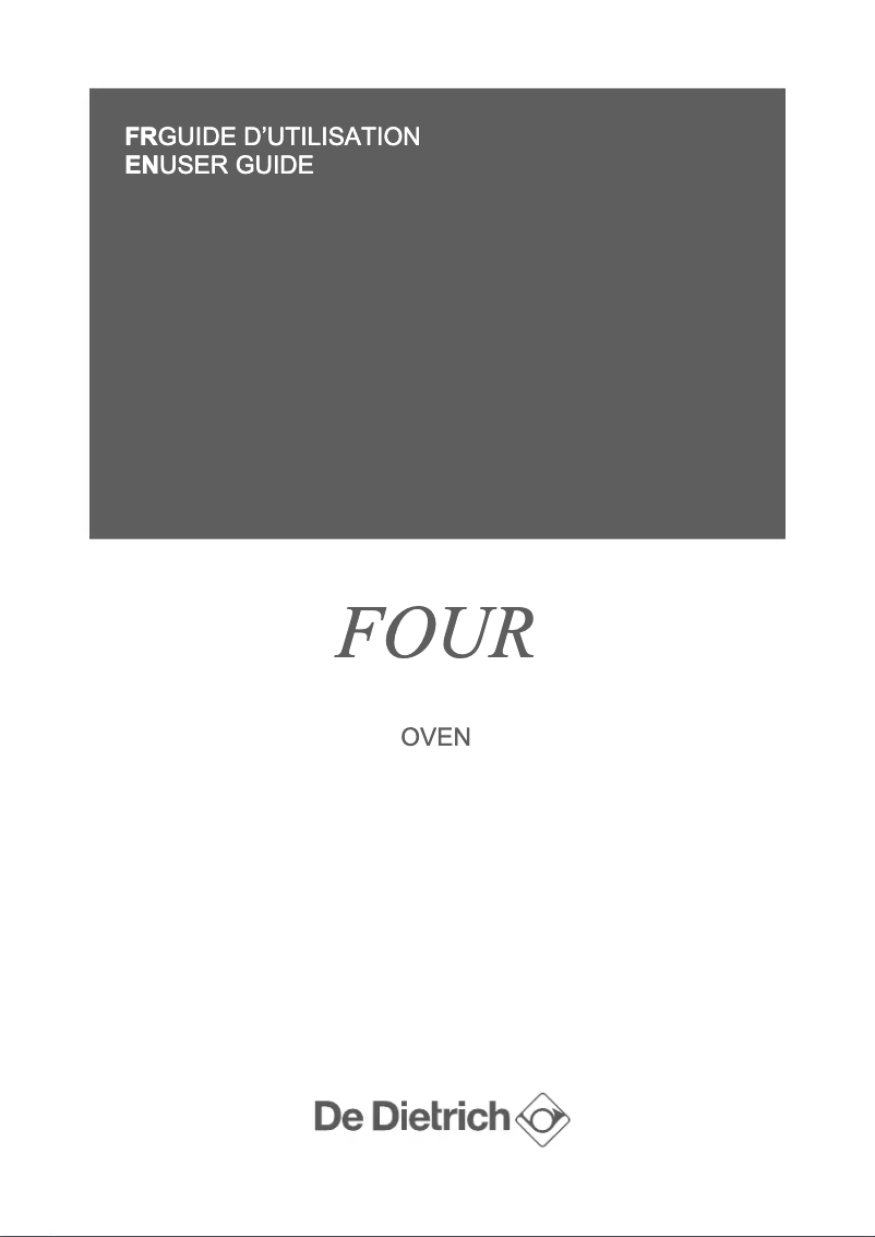 Page 1 de la notice Manuel utilisateur De Dietrich DOP7230X
