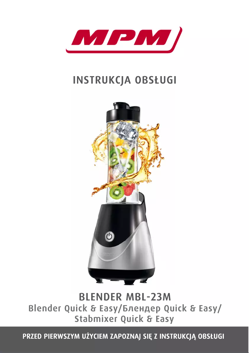 Page 1 de la notice Manuel utilisateur MPM MBL-23M