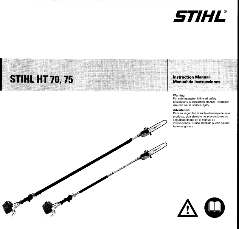 Page 1 de la notice Manuel utilisateur Stihl HT 70